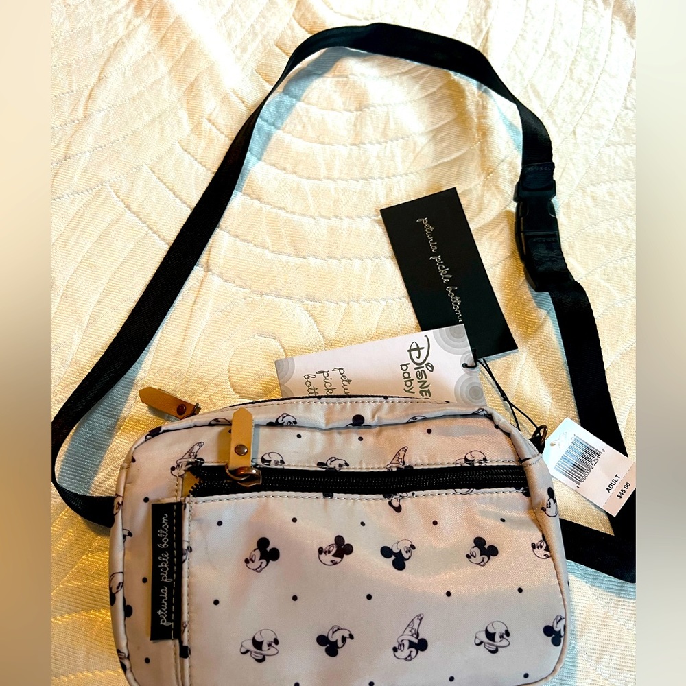 Petunia Pickle Bottoms Mickey Mouse nylon waist pack/cross body bag.
